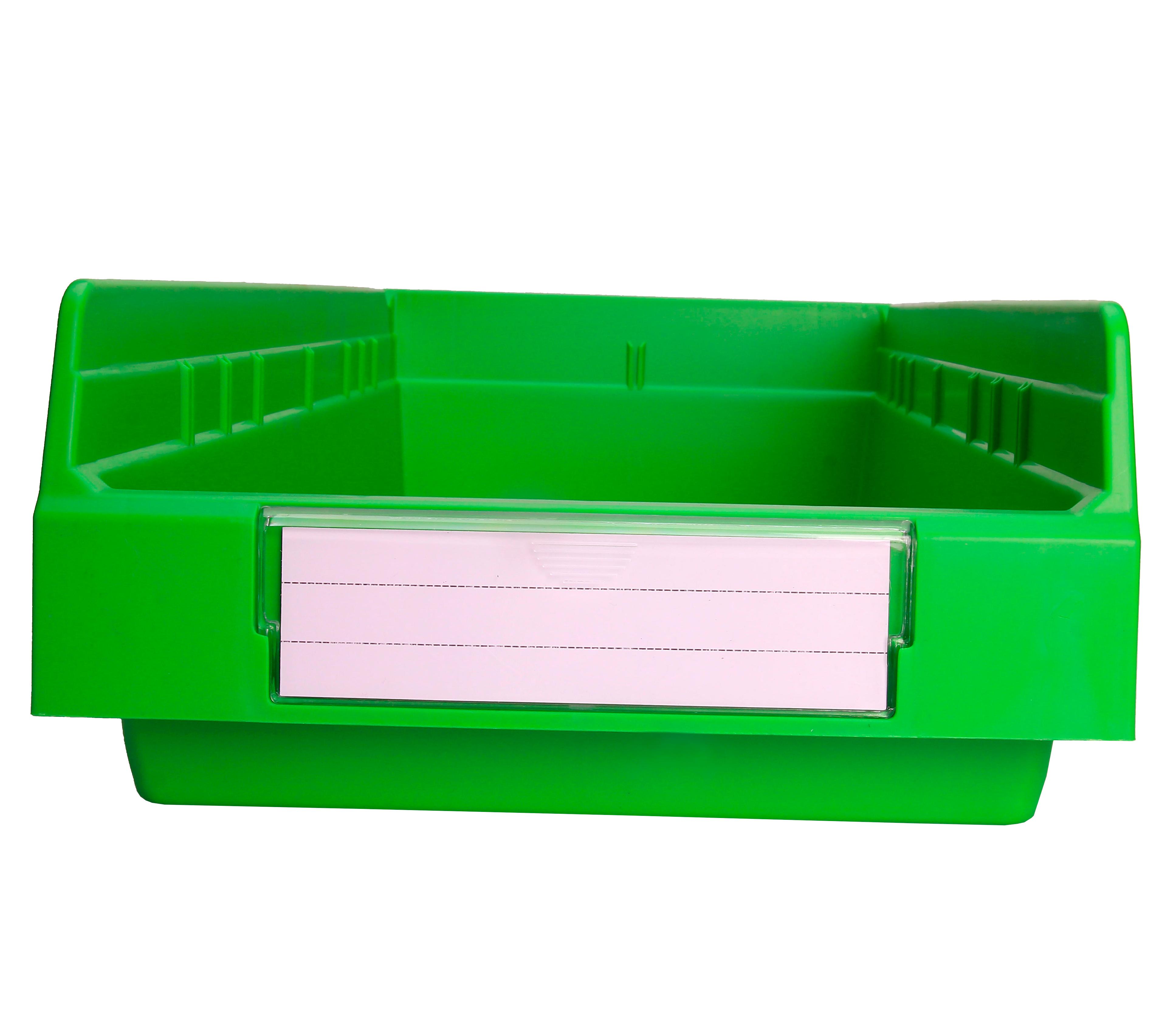 Semi-open Front Plastic Toy Storage Crate with Foldable Shelf Eco-friendly and Durable