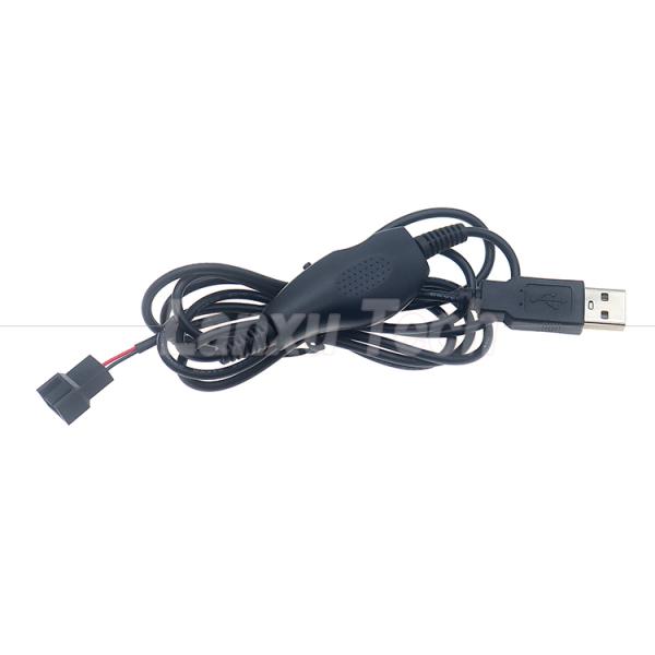 Adjustable USB 5V Step up Boost to DC 12V 3 Pin 4 Pin Connector Fan Speed Controller Power Adapter Cable for PC Cooling Fan