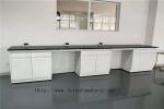 Waterproof Steel Lab Workstation Bench , Anticorrosive Island Benches In