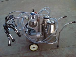 Wholesale 280L/Min 50Kpa Cow Milking Machine Mobile With Twin Buckets from china suppliers
