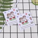 0.08mm Vinyl Cartoon Stickers Milky White PVC Custom Waterproof Stickers