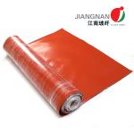 17 Oz Red Silicone Coated Fiberglass Cloth For Welding Protection And Fire