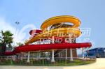 Customized Family Aqua Park Slides Outdoor Fiberglass Water Slide For Amusement