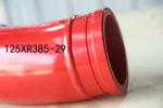 125*R385-29 Pump Bend Tube Red Color and Customized Style for Concrete Pump