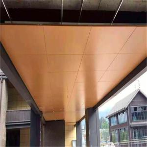 Wholesale 600x600 Aluminum Metal Ceiling Wooden Color Perforated Hook On Ceiling Panel from china suppliers