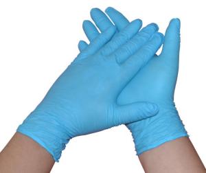 Wholesale OEM Blue 8 Inch 100% Nitrile Disposable Gloves Small from china suppliers