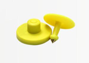 Wholesale Yellow Animal Identification Ear Tags With Closed Top Side Two Designs from china suppliers