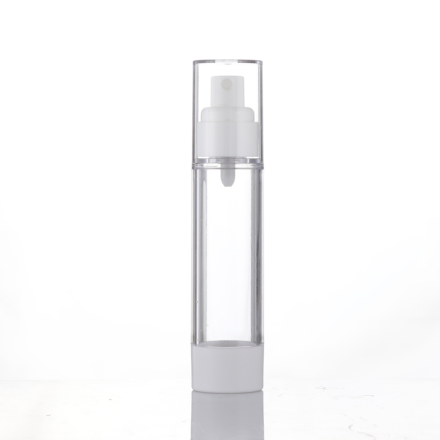 OEM/ODM Acceptable Airless Press Pump Bottle Empty Airless Spray Bottle 15ml 30ml 50ml 80ml 100ml for Skincare and Perfume
