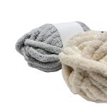 DIY Chunky Chenille Yarn 100% Polyester Fluffy Crochet Yarn For Rug Pillow