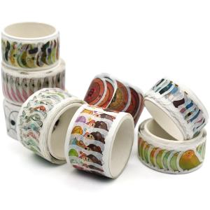 Wholesale CMYK Printed Die Cut Single Sided Washi Tape Rolls from china suppliers