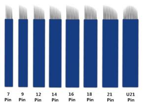 Wholesale Stainless Steel Microblading Eyebrows Needle , Sharp Blue Skin Needles from china suppliers