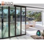 Powder Coated Aluminum Sliding Patio Doors Large Double Glazed Tempered Glass