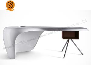 Wholesale Antibacterial Solid Surface Office Furniture White Office Manager Table from china suppliers