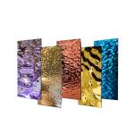 Colorful Water Ripples Decorative Gold Stainless Steel Sheet 304 Metal Wall