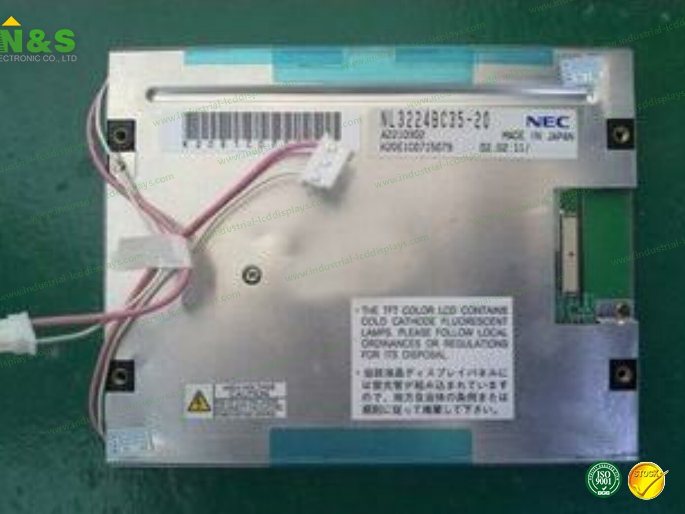 Full Color 5.5 Inch NEC LCD Panel NL3224BC35-20 Transmissive With 220 Cd/M² Brightness