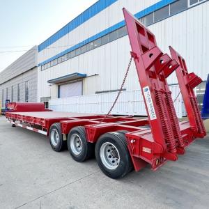 Wholesale 3 Line 6 Axle 100/120 Ton Construction Machinery Carrier Low Bed Trailer With Ramps for Sale from china suppliers