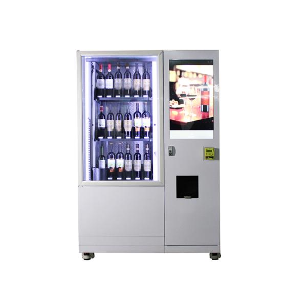 Automatic Smart Multimedia Wine Vending Machine With Elevator System , Juice Beer Vending Kiosk