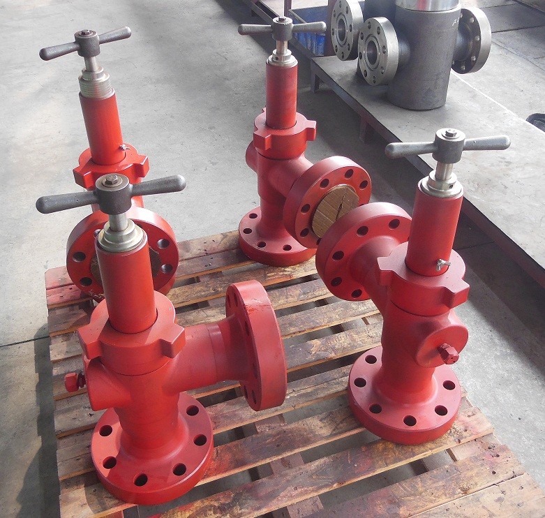 H2 Adjustable Flanged Manual Choke Valve / Christmas Tree Valve Wear Resistance