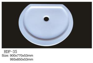 Wholesale Acrylic shower tray, shower basin,acrylic shower base HDP-35 900X770X53,993X850X53 from china suppliers