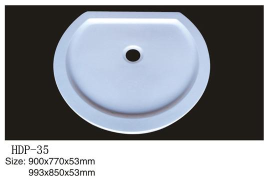 Acrylic shower tray, shower basin,acrylic shower base HDP-35 900X770X53