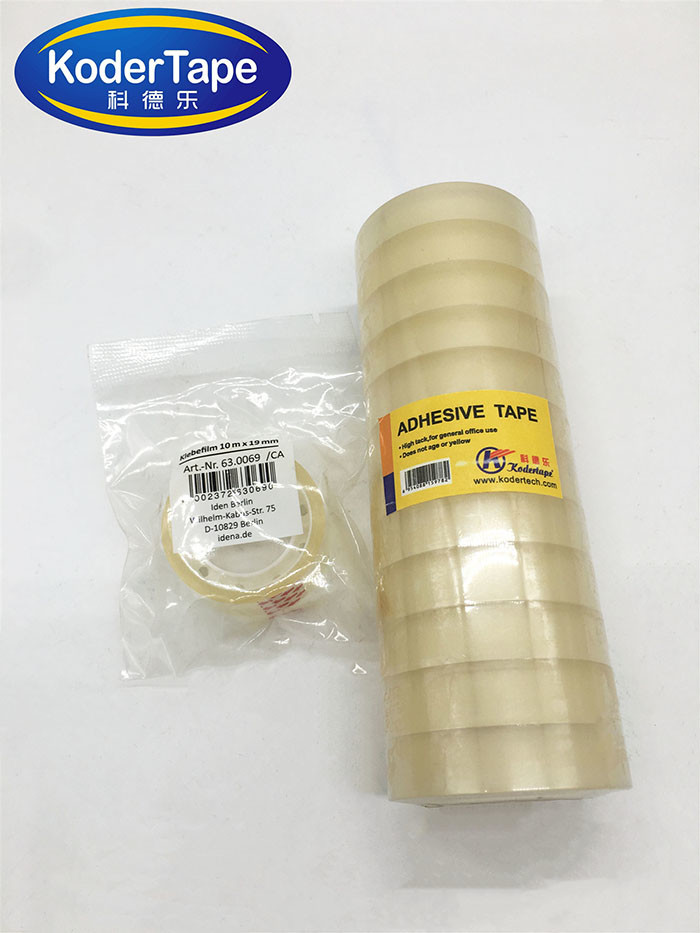 20mic Logo Printed Waterbase Acrylic Glue Super Crystal Bopp Film Stationery Tape