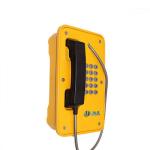 Aluminum Alloy Waterproof Emergency Phone Full Keypad 12-24V DC Support Sip Voip