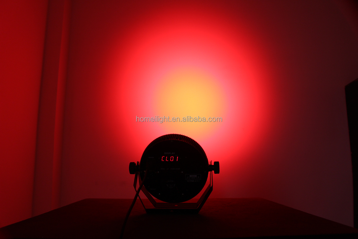 18*18w RGBWA UV 6 in 1 Flat Par Can LED Bright Par Light For Stage Event Lighting Easy