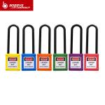 76MM Nylon Body Safety Padlock , Colorful Keyed Alike Padlocks One Year Warranty