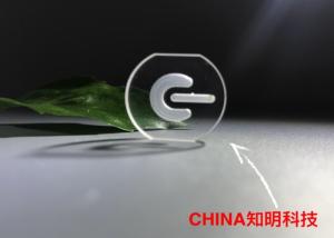 Wholesale C Axis Sapphire Power Button , Sapphire Lens Glass Carved Double Side Polished from china suppliers