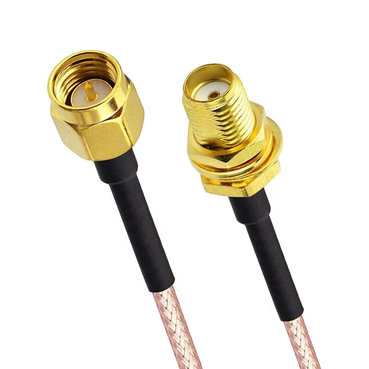 Custom RG 174 SMA Male to SMA Female Assembly Jumper RF Adapter Connectors Antenna Coaxial Cables