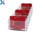 Customized Acrylic Makeup Organiser For Tea Storage Box / Coffee Holder