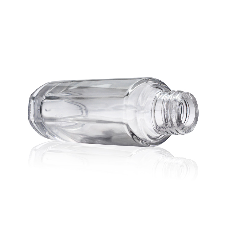 Foundation OEM Cosmetic Packaging Bottle Pump Cap 40ml Glass Bottle
