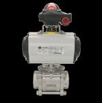Confined Installation Pneumatic Carbon Steel Flanged Ball Valve