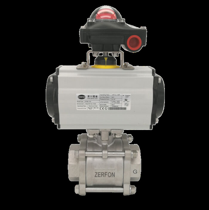 Confined Installation Pneumatic Carbon Steel Flanged Ball Valve