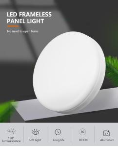 Wholesale Office Hotel Round White Surface Frameless SMD 24w Led Panel Light from china suppliers