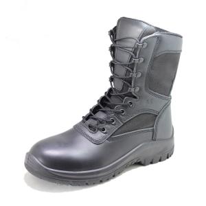 Wholesale YKK zipper comfortable remove PU insole for leather military combat boots from china suppliers