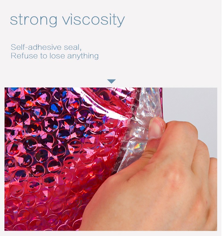 Waterproof PO PE Pearlescent Poly Bubble Mailers For Clothes Packaging