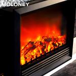 35inch Portable Insert Electric Fireplace Heater 2 3 Levels Classic Flame