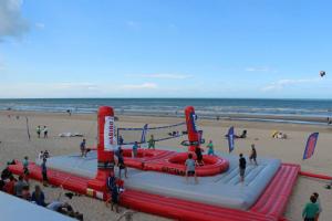 Wholesale Huge Inflatable Beach Toys Blow Up Volleyball Court With Logo Printing from china suppliers