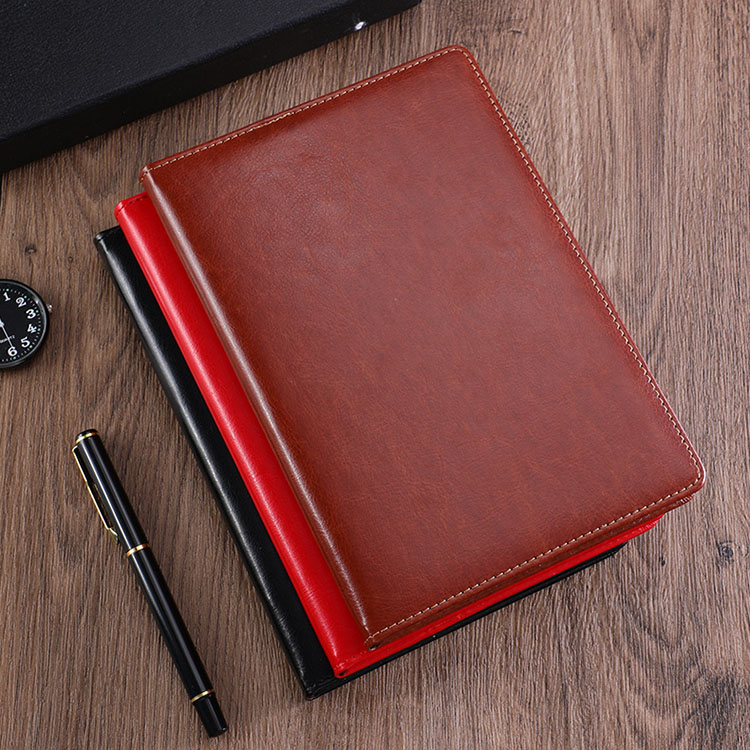 Hard Cover Portable Custom Classic Blank Notebook PU Leather Waterproof for Students