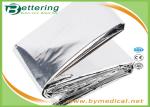 Outdoor Emergency Survival Rescue Blanket , Silver First Aid Foil Blanket