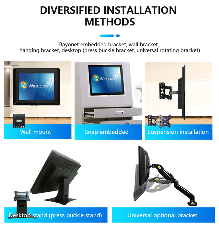 15 Inch Industrial Tablet PC Computer With VGA HDMI USB RJ45 COM Audio 4G 128G Memory