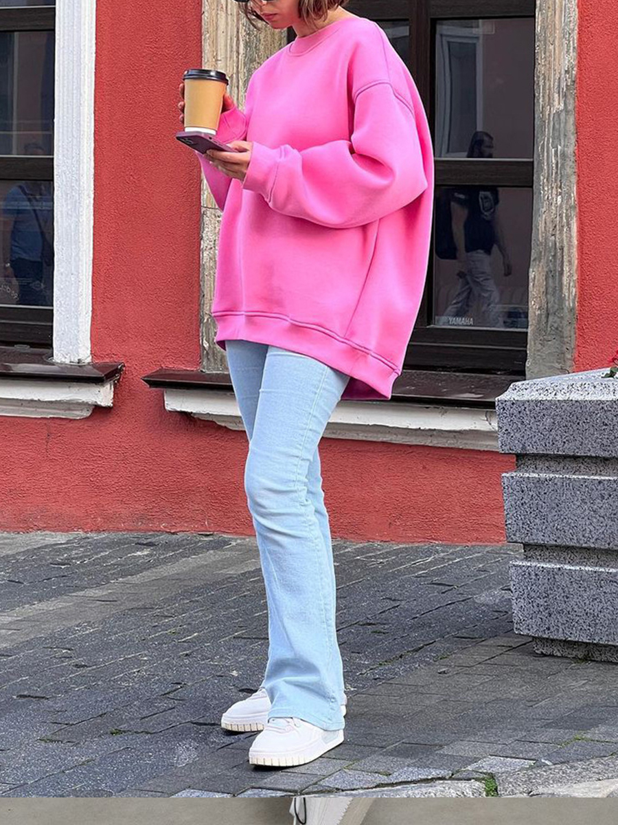 Plain Dyed 2023 Unisex Hoodie Autumn and Winter Fashion Trend Custom Printing Sport Wear Loose Fleece Women's Clothing Tracksuit