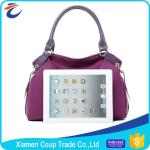 Elegant Purple Womens Tote Bags / Shoulder Messenger Bag Customized Logo