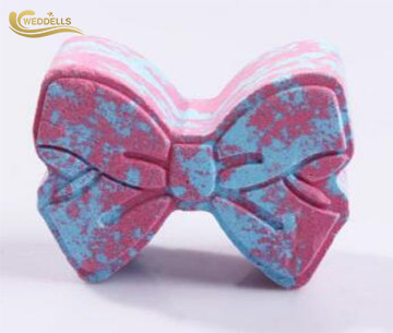 Bowknot Shaped Custom Bath Bombs 120g With SLS Free Natural Ingredients