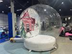 3m Night Club Decoration Christmas Clear Snow Globe Tent Inflatable Santa House