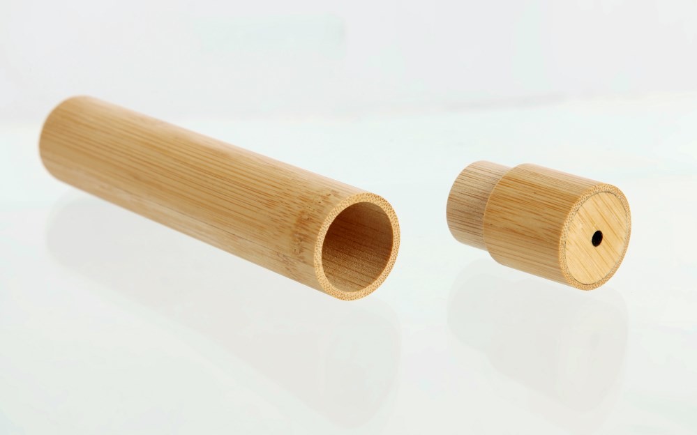 Plain Color Biodegradable Bamboo Toothbrush Case Box Reusable MSDS