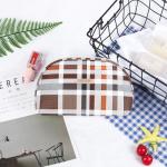 Girls Zipper Closure PU Leather Makeup Toiletry Travel Bags
