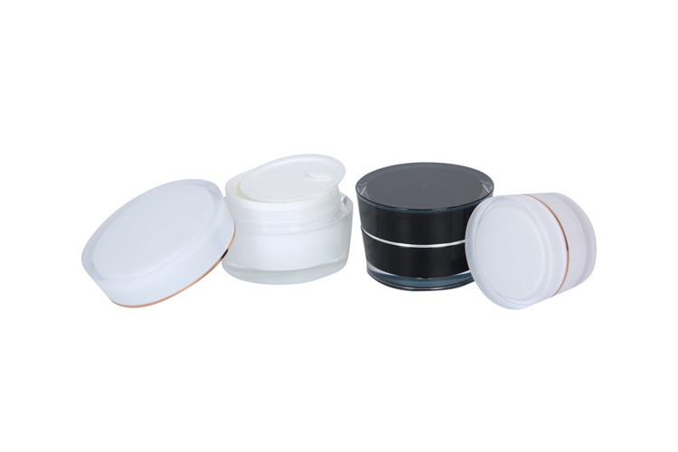 Cosmetic Serum Acrylic Lotion Bottle Skin Care Cream Jar Packaging Set