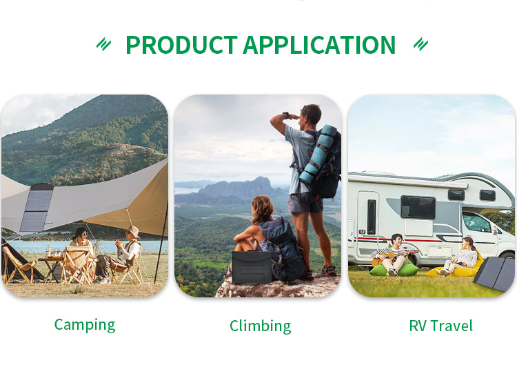 Folding Solar Powered Panel 100w For Outdoor Portable Power Station